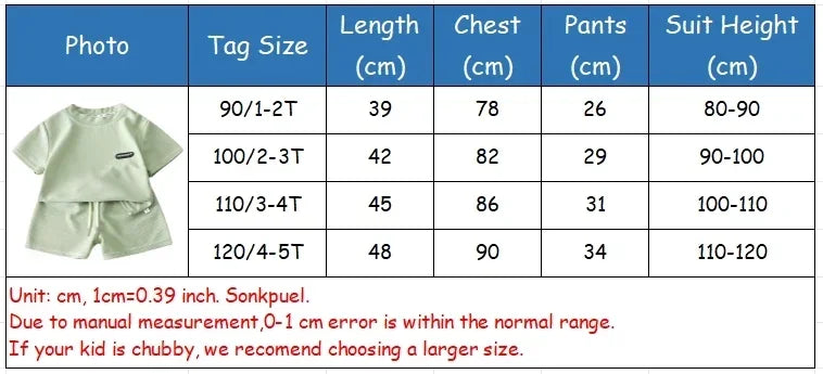 2Pcs Fashion Children Short Sleeve Shorts Sets Summer Kids Clothes Boy Girl Baby Cotton Tee Pant Outfits Soild Color Tracksuits