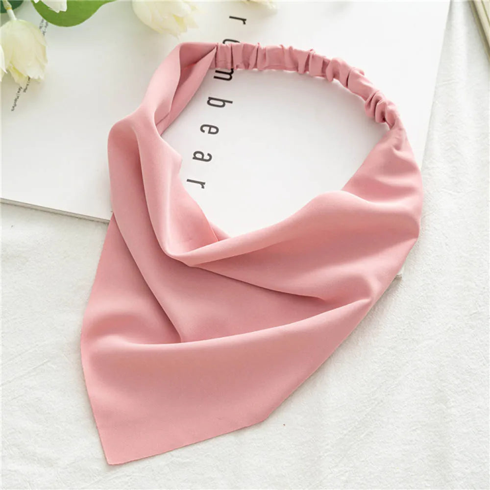 Headbands Cute Women Elastic Hair Accessories Bandana Turban Headwrap Triangle Hair Scarf