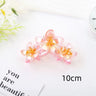 3 Head Plumeria Hair Clips Frangipani Flower Hair Claw Clip Trendy Crab Hair Claw Barrettes Hair Accessories For Girls