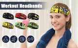 Men Women Sport Headband Skull Ghost Sweat Bandage Elastic Tennis Yoga Gym Headwear Fitness Running Sweatband Hair Accessories