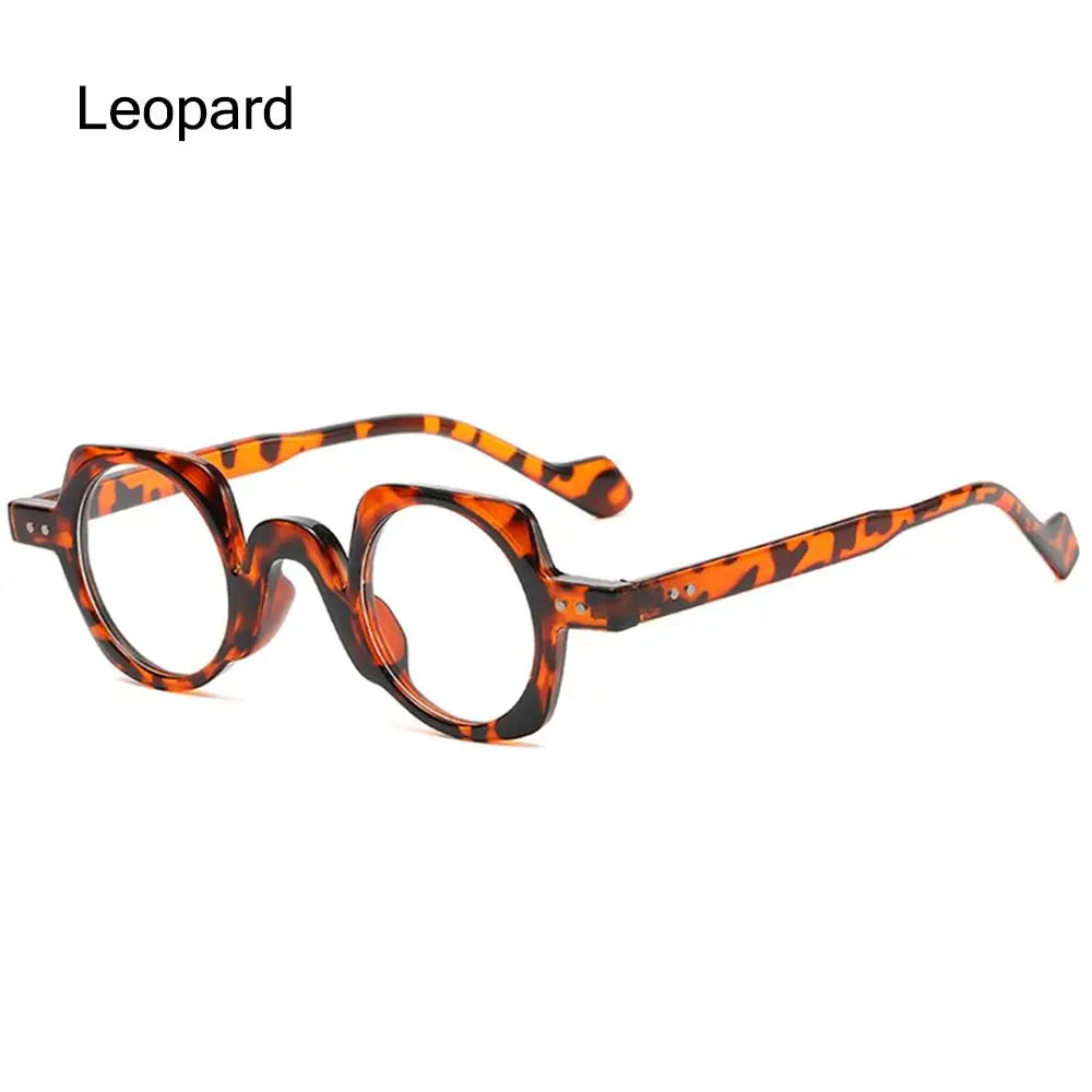 Round Square Frame Blue Light Blocking Glasses Japanese Style Unisex Non-Prescription Glasses Eyeglasses Frame