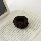 Classic Large Stretch Thick Hair Ties Women Girls Seamless Cloth Elastics Ponytail Holders Knit Hair Scrunchies For Thick Hair