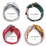 Cross elastic headband chiffon silk headband ladies headband hair accessory sports face wash