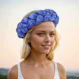 Women Braids Headbands Candy Color Elastic Hairbands Female Bandanas Girls Diamonds Hair Bands Headwear Accessories