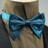 4 Styles Solid Color Black White Wine Bow Ties New Ribbon Gilded Butterfly Double Layered Wedding Party Bowknot Tuxedo Cravat