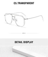 Vintage Titanium Eyeglasses Frame Men Square Myopia Prescription Glasses Women Retro Optical Luxury Brand Glasses Frame Eyewear