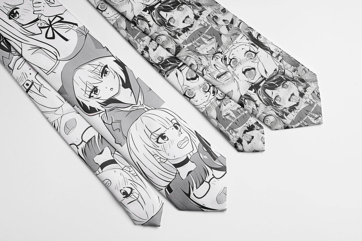 Anime cartoon printing men's tie unisex casual creative tie novelty unique accessories business gifts wedding shirt accessories