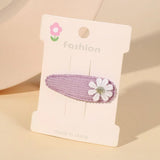 1pcs Ins Daisy Flower Hair Clips Baby Girl Hairpins for Kids Lace White Barette Princess Hooks Infant Accessories Korean