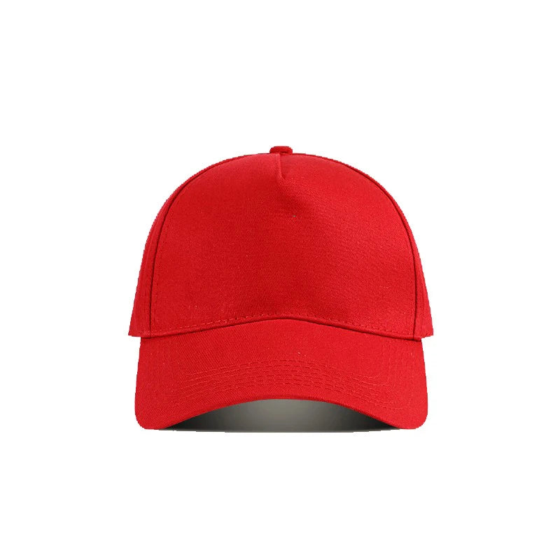 Wholesale 5-Panel Solid Color Embroidery Baseball Cap Custom Logo Snapback Cap Outdoor Curved Roof Dome Sunscreen Sports Cap