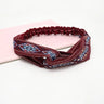 Women Headband New Fashion Hair Bands Bohemian Cross Elastic Hair Band For Ladies Black Purple Female Head band Hair Accessories