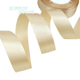 (25 yards/roll) Champagne Single Face Satin Ribbon Wholesale Gift Wrapping Christmas ribbons