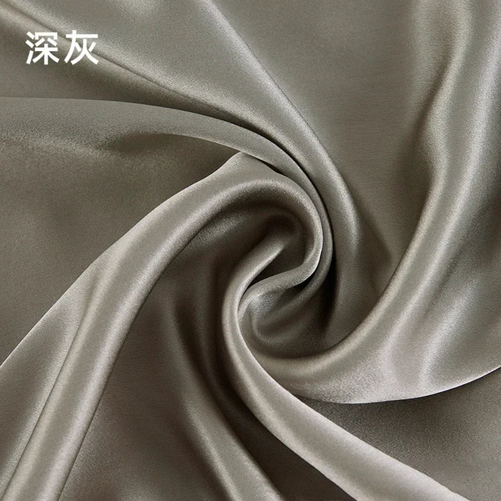 19 Momme Width 114cm 100% Pure Natural Mulberry Silk Fabric Make Clothing/Pillowcase/Eye Mask/Nightcap/Bedding/Pajamas Fabric