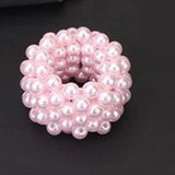 Handmade Pearl Bead Hair Ties Pearl Elastic Hairbands Beautiful Headwear Woman Fashionable Hair Accessories Korean Styling Tools