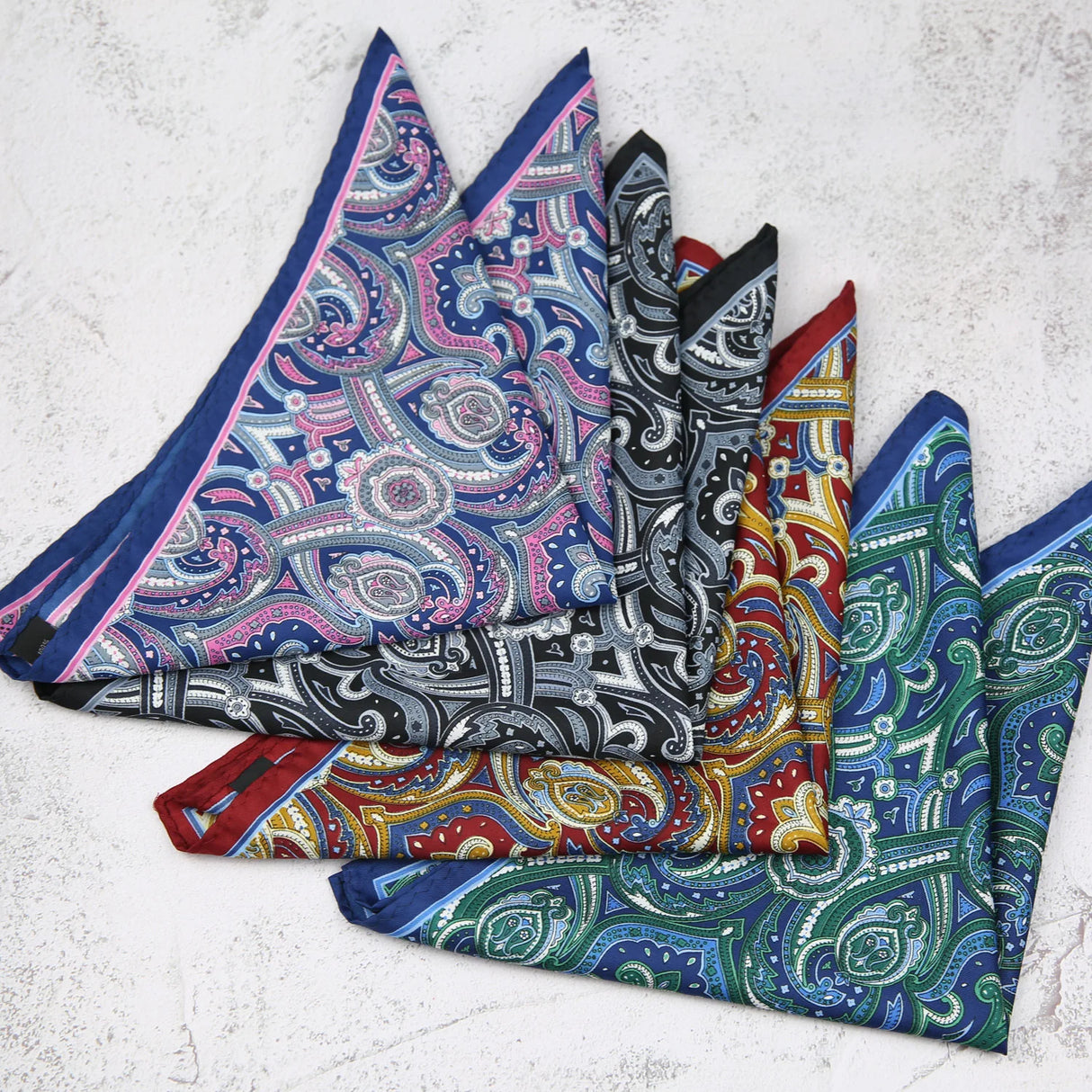 New Dot Red Print Pocket Square Floral Chest Towel Paisley Suits Wedding Gentlemen Hankies Men's Handkerchiefs Pocket Squares