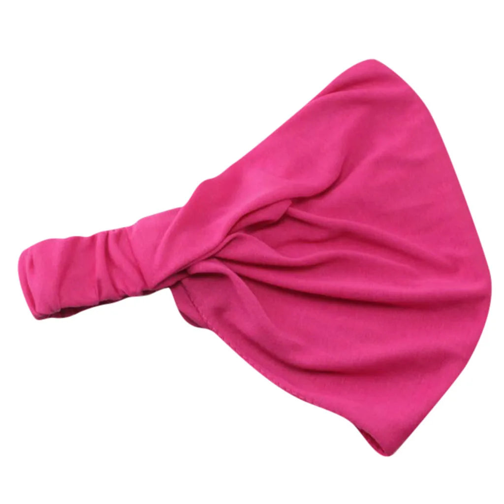 Wide Elastic Headband Hairband Pilates Yoga Fitness Running Cycling Sweatband Turban Makeup Hair Hoop Makeup Headwrap For Women