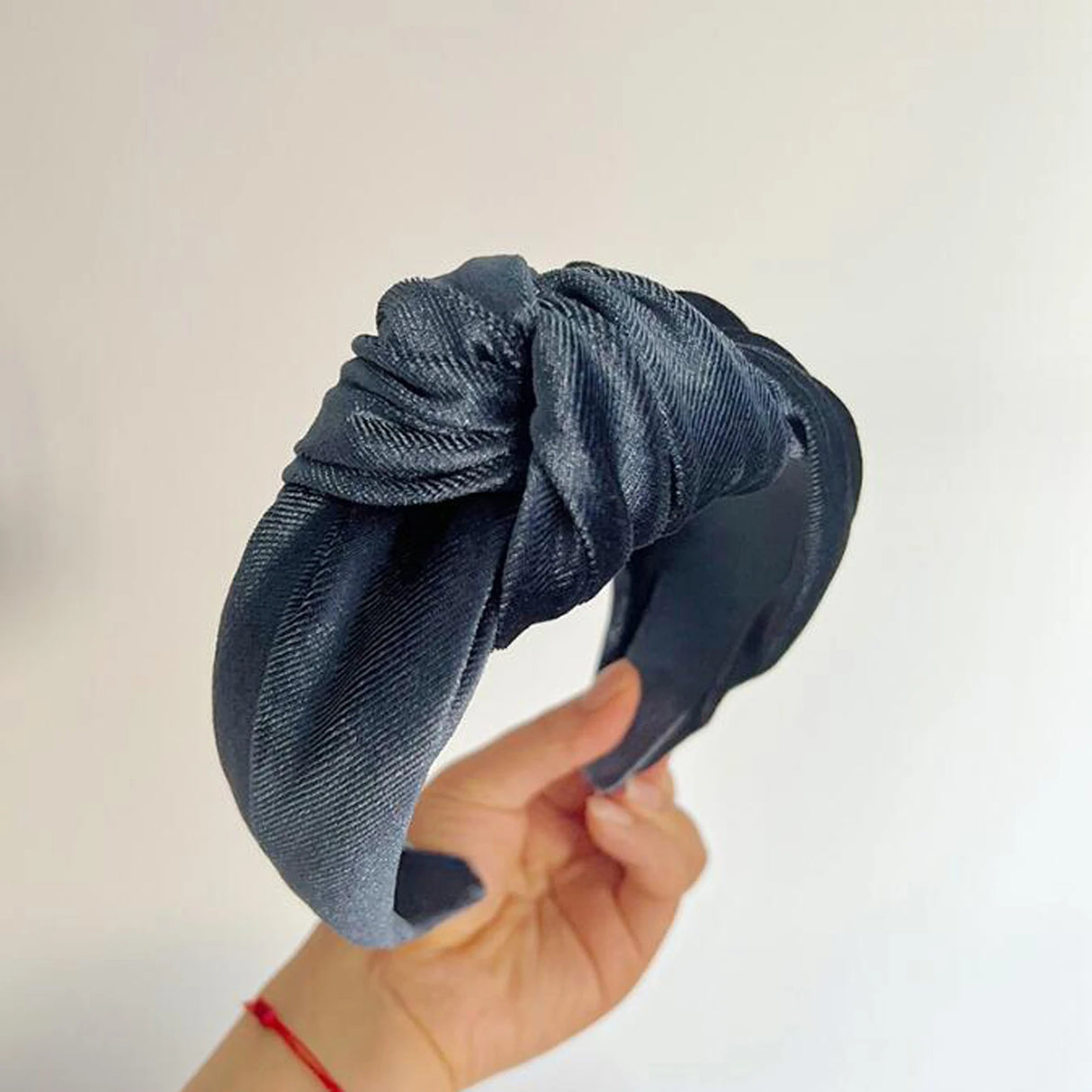 PROLY New Fashion Hairband For Women Solid Color Wide Side Headband Warm Canary Velvet Turban Winter Hair Accessories Wholesale