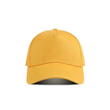 Wholesale 5-Panel Solid Color Embroidery Baseball Cap Custom Logo Snapback Cap Outdoor Curved Roof Dome Sunscreen Sports Cap