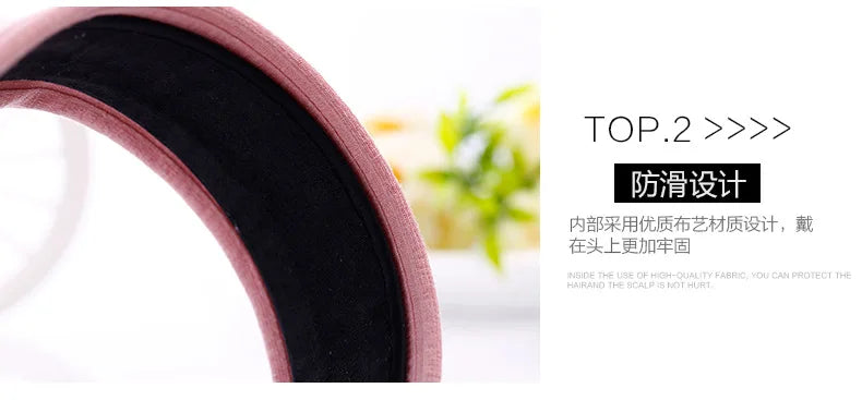 Wide brimmed headbands for women going out in Korea, fashionable and stylish facial wash headbands, hair clips, and ribbons