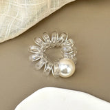 New Women Elegance Pearls Hair Rope Elastic Hair Bands Ponytail Holders Hair Ties For Women Girls Fashion Hair Accessories