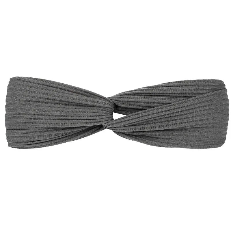 Headbands For Women Girls Top Knot Stretchy Headband Boho Twisted Criss Cross Hair Bands Knitted Cotton Turban Hair Accessories