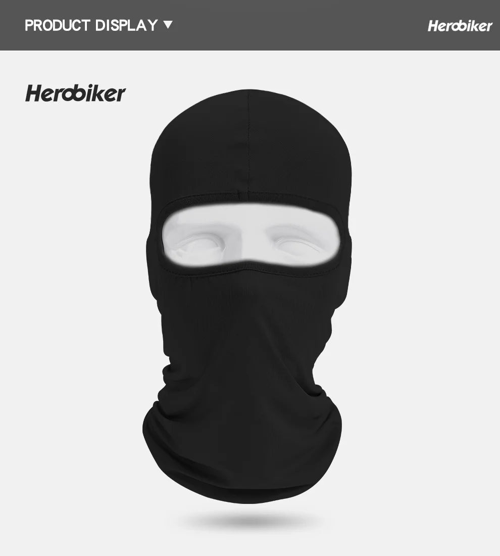 Balaclava Motorcycle Face Mask Moto Helmet Bandana Hood Ski Neck Full Face Mask Windproof Dustproof Face Shield Men's Biker Mask