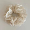 Fashion Lace Scrunchies Romantic Elastic Hair Bands Girl Solid Ponytail Holder Tie Headwear Hair Rope for Women Hair Accessories