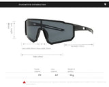 New Style Wrap-around Fashion Sports Glasses For Men And Women,Mirrored,Reflective Lenses,Outdoor Activities Like Cycling,Skiing