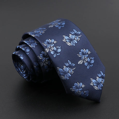 26 Styles Men's Jacquard Novelty Ties Skinny Floral Paisley Striped  Necktie Business Narrow Suit Shirt Daily Wear Accessories