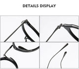 2025 New INS Men's Ultra Light Pure Titanium Glasses Frame Fashion Trend Women's Anti Blue Light Glasses Polygonal Prescription