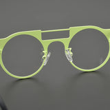 High-quality niche multi-color glasses frame literary fashion retro round ultra-light pure titanium hip hop trend optical glasse