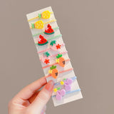 40PCS/10PCS Hair Accessories For Girl Elastic Hair Bands Cute Flowers Style Hair Ring Children Birthday Party Headdress Headwear
