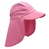 Connectyle Boys Girls Kids Summer UPF 50+ Sun Protection Cap Adjustable Quick Dry  Detachable Fishing Hat with Neck Flap