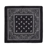 Fashion Hip Hop Bandana Kerchief Unisex Black Hair Band Neck Scarf Headwear Wrist Wraps Head Square Scarves Print Handkerchief