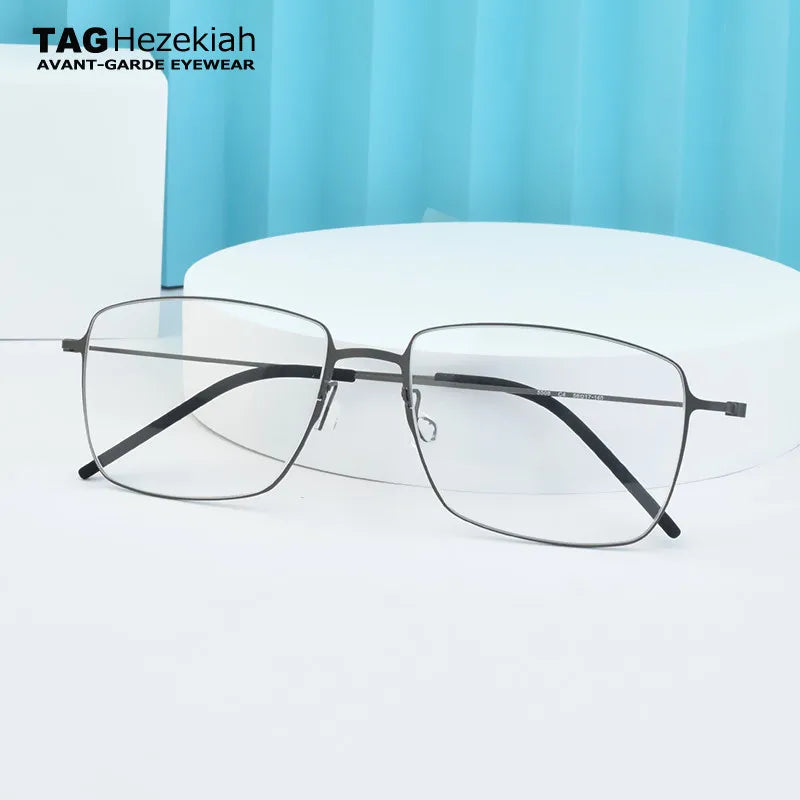pure Titanium Glasses Frame for Men women 5508 Vintage square Myopia Prescription Eyeglasses Frames 2024 Optical Korean Eyewear
