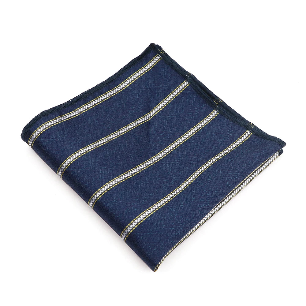 High Grade New Style Jacquard Woven Hanky Pocket Square Dot Striped Floral Handkerchief Fit Formal Party Workplace Suit Gift