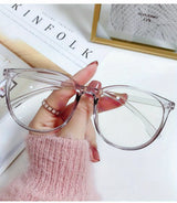 2/3PCS Blue Light Blocking Glasses - Fashion Oversized Frame Glasses Round  Eyeglasses,  Computer Gaming Glasses for Women/Men