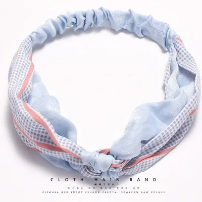 Cross elastic headband chiffon silk headband ladies headband hair accessory sports face wash