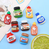 8Pcs/set Cute Mini Sauce Bottle DIY Crafts Fashion Jewellery Hairpin Accessories Making Manicure Hairwear Ornament Accessories