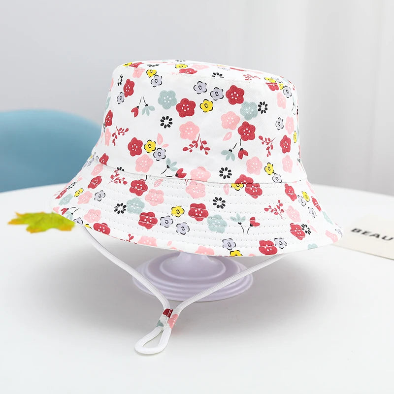 Summer Panama Baby Girls Hat Autumn Cartoon Boys Fisherman Hat Baby Sun Hat Outdoor UV Bucket Hat for Kids Toddler Bonnets