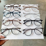 Blue Light Blocking Eyeglasses Frame Fashion Style Round Shape Glass Frames for Men Women TR90 Material Female Glass