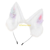 Y5GC Bendable Cats Ear Hairband Plush Animal Ear Hairband For Anime Enthusiasts Roleplay and Halloween Party DressingUp Props