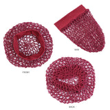Women Stretchy Wide Band Crochet Hair Snood Mesh  Net Wig Cap Head Cover Care Nightcap Pocket Wrap Dreadlock Headwear