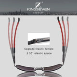 KINGSEVEN Classical Men’s Sunglasses High Quality Aluminum HD Mirror Lens Functional Glasses Women Driving Accessory Eyewear