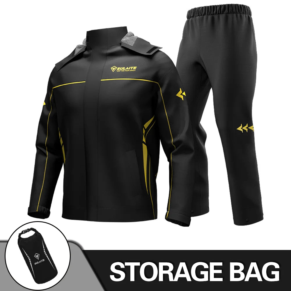 Motorcycle Raincoat Men Women Waterproof 100% Motorcycle Rider Raincoat Suit Moto Raincoat Rain Coat Jacket Pants Biker Rain Set