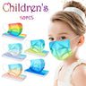 50pcs Mask Adult Net Yarn Flowers Four-Layer Disposable Protective Printing Mask Mouth Face Mask Breathable Earloops