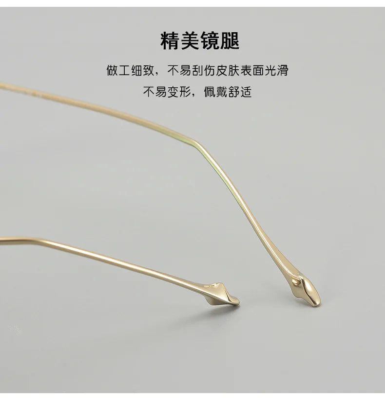 Korea Fashion Style Titanium Glasses Frames Luxury Designer Round ABA Eyeglasses Women Men Prescription Reading Eyewear