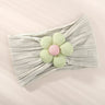1Pc Baby Nylon Headscarf Astique Suitable Newborn Girl Flower Handmade Headband Elastic Hairband Turban Toddler Hair Accessories