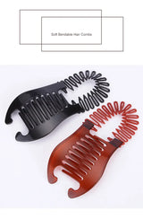 1pcs Elastics Hair Braider Banana Clip Black Scorpion Shaped Hair HoldingHairpin  Ponytail Rubber Bands Hair Accessories Salon
