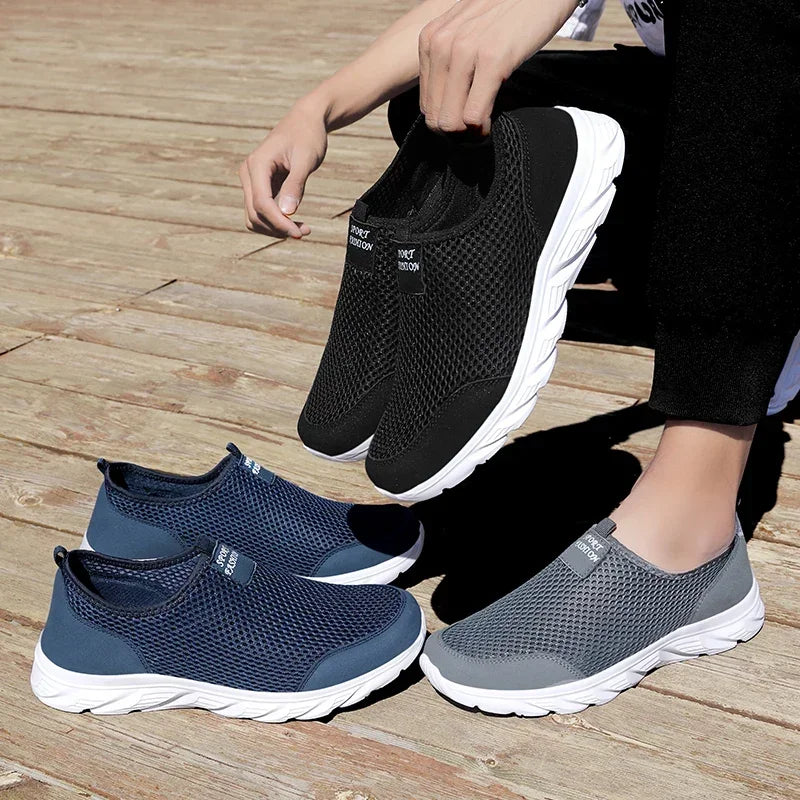 MAEDEF Fashion Breathable Men Casual Shoes Lightweight Outdoor Walking Shoe Non-slip Men's Sneakers Slip on Comfortable Footwear
