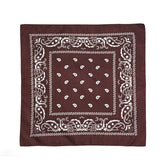 Fashion Hip Hop Bandana Kerchief Unisex Black Hair Band Neck Scarf Headwear Wrist Wraps Head Square Scarves Print Handkerchief